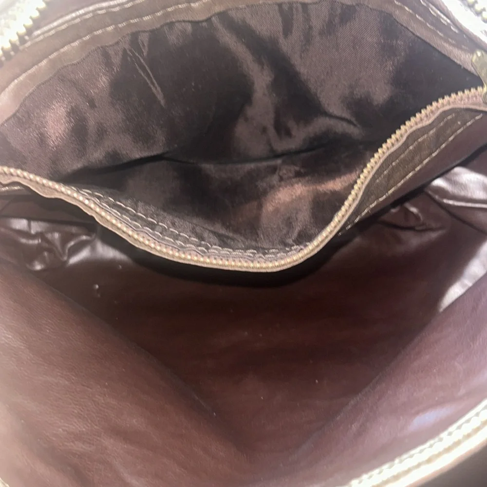 Bottega Veneta Chocolate Brown Intrecciato Leather Shoulder Bag Authentic - Picture 9 of 16